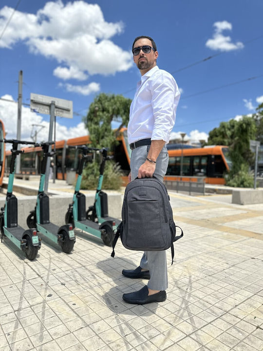 Matein Τσάντα Πλάτης για Laptop 15.6" με Θύρα USB σε Μαύρο χρώμα CB-1007ΜΑΎΡΟ/15,6'