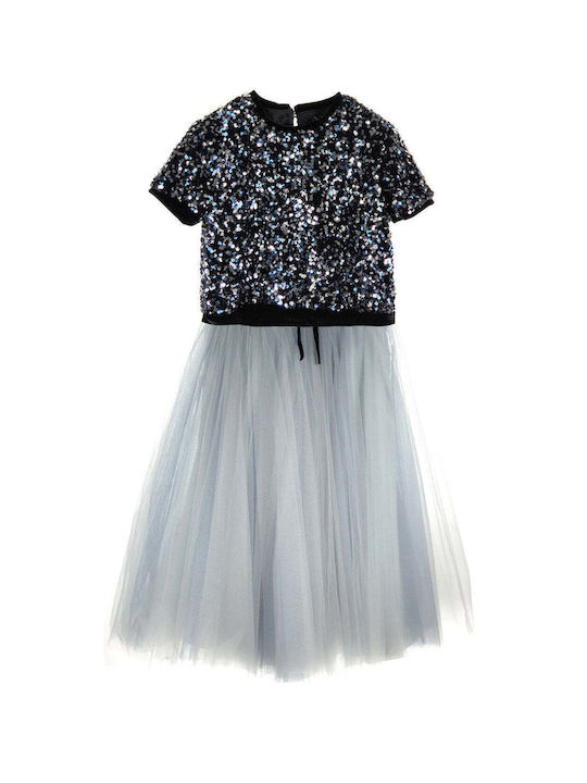 Designer's Cat Kids Tulle Tutu Skirt Blue