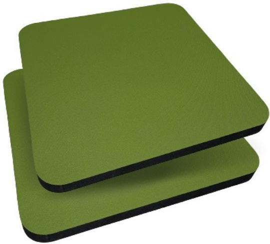 Audiodesigner Square Audio Treatment Material Panel (4 Pieces) 60cm x 60cm x 40mm in Green Color