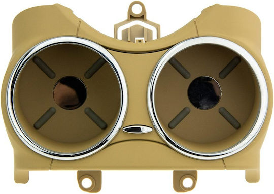 NTY Car 2 Cups Holder for Console Beige