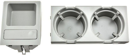NTY Car Cup Holder 2 Positions for Console in Gray Color