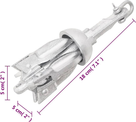 vidaXL Άγκυρα Σκάφους 0.7kg