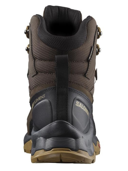 Salomon Quest Element GTX Men's Hiking Boots Waterproof with Gore-Tex Membrane Brown