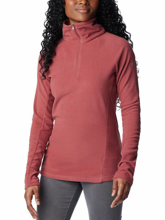 Glacial Iv 1/2 Iarna Bluze Damă Fleece Mânecă Lungă cu Fermoar Roșu