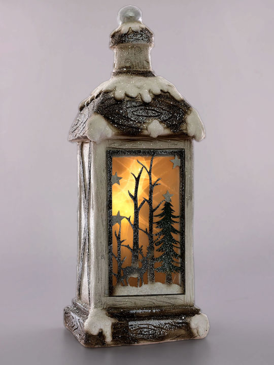 ECD Germany Christmas White Battery Lantern 60x22cm