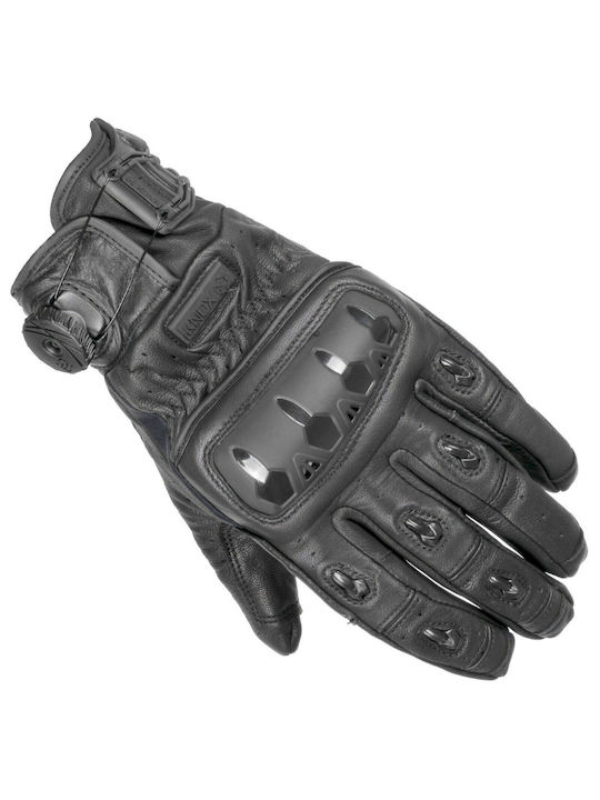 Knox Bărbătești Mănuși de motocicletă Din piele Negre