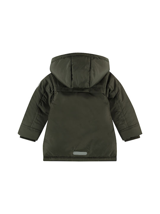 Babyface Boys Casual Jacket Green with Ηood