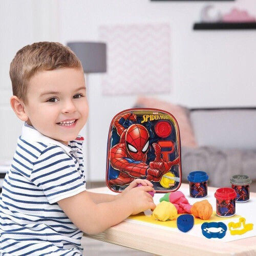 AS Plasticină - Joc Marvel Spiderman Rucsac Pentru 3+ Ani 4 Buc
