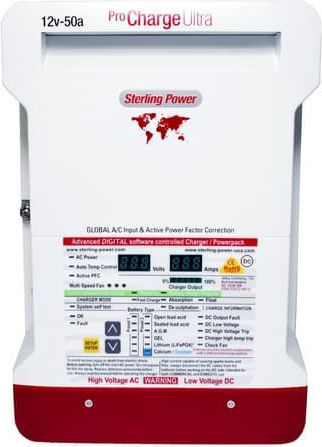 Eval Pro Charge Ultra Зарядно за лодка батерия Зарядно устройство за батерия 40A 12V