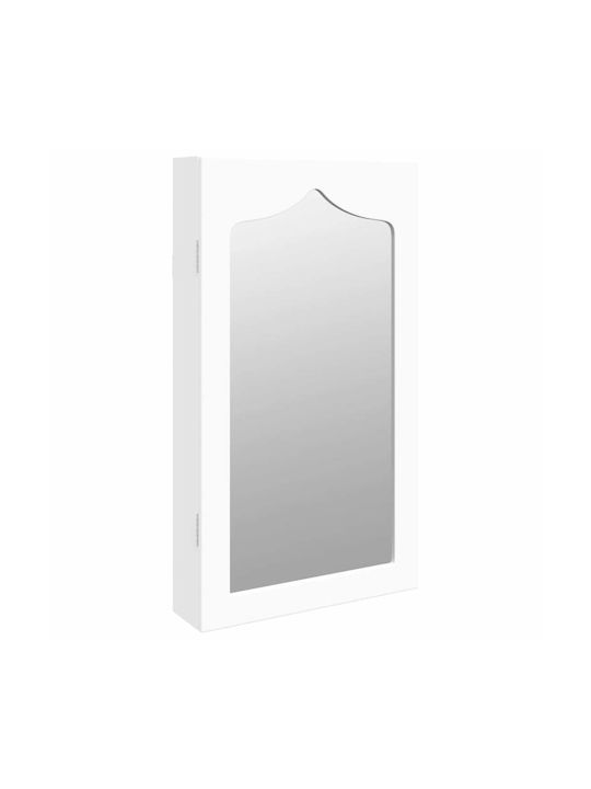 vidaXL Wall Mirror with White Wooden Frame 67x37.5cm 1pcs