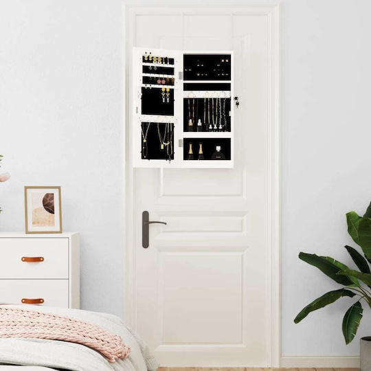 vidaXL Wall Mirror with White Wooden Frame 67x30cm 1pcs