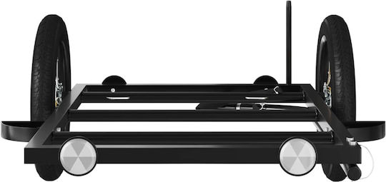 Vidaxl Fahrradanhänger Schwarz 122 X 53 X 28 cm Eisen