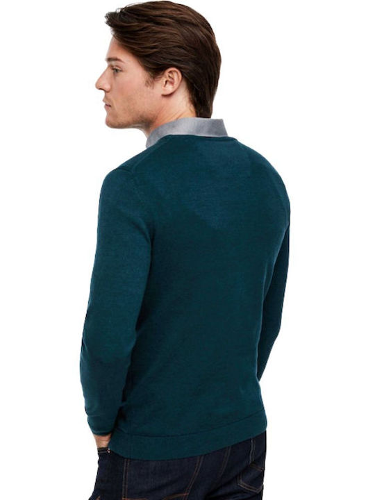 S.Oliver Men's Long Sleeve Sweater Green