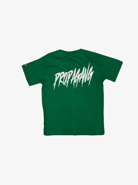 Propaganda T-shirt Bărbătesc cu Mânecă Scurtă Verde