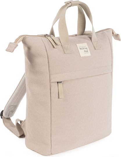 Walking Mum Backpack Diaper Bag Eco Mum Apricot 28x12x37cm
