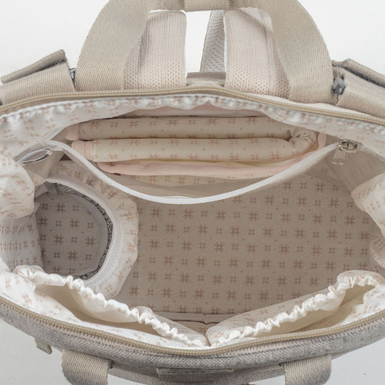 Walking Mum Backpack Diaper Bag Eco Mum Apricot 28x12x37cm
