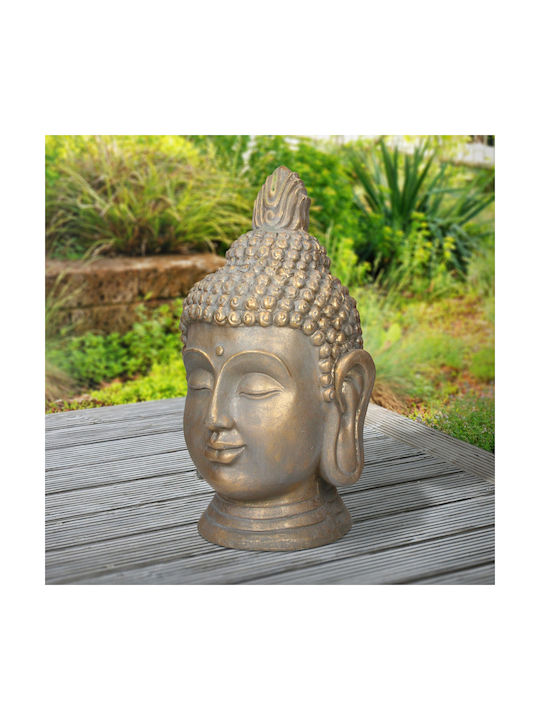 ECD Germany Dekorativer Buddha aus Stein 42x38x74.5cm 1Stück