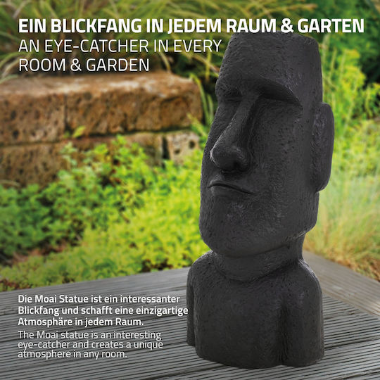 ECD Germany Διακοσμητική Προτομή από Πέτρα Moai Rapa Nuil 26.5x19x53.5cm