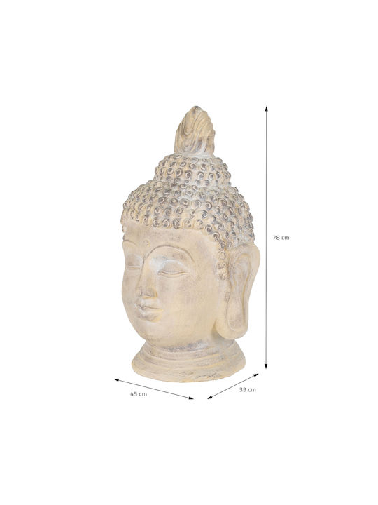 ECD Germany Decorative Buddha made of Stone 45x39x78cm 1pcs
