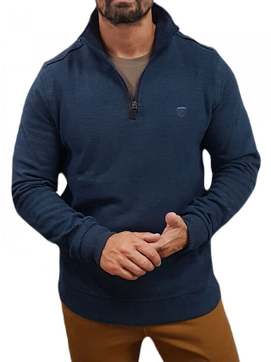 Herrenblusen Kurzarm Blau