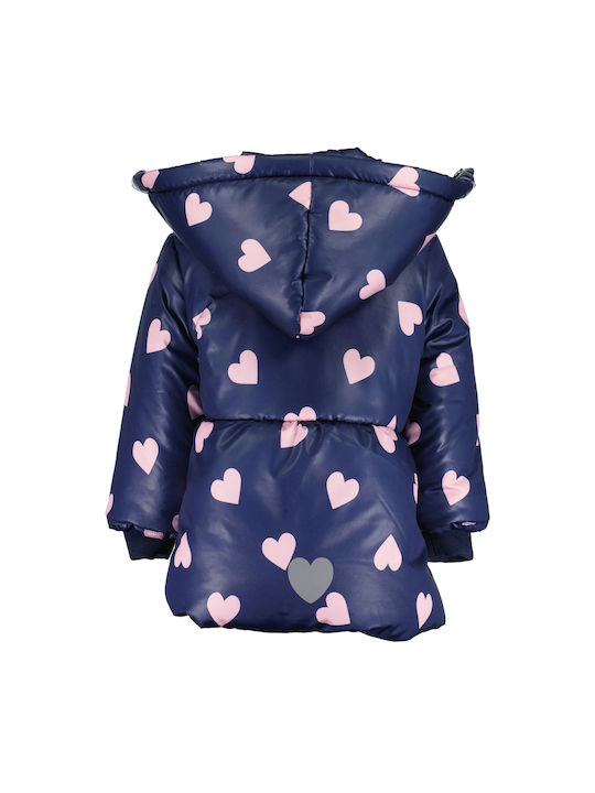 Blue Seven Kinderjacke Lang mit Futter & Kapuze Marineblau