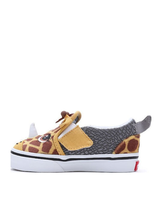Παιδικά Sneakers Slip-on Κίτρινα