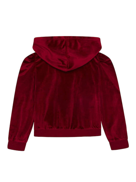 Levi's Girls Sweatshirt with Zipper Burgundy