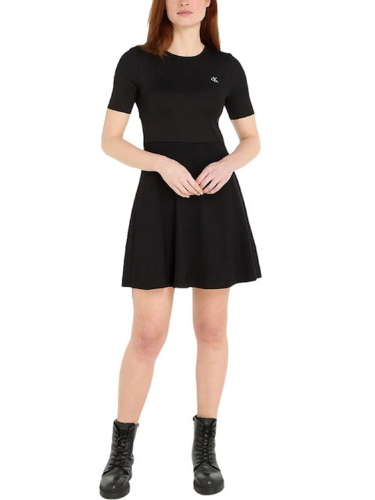 Calvin Klein Mini Kleid Schwarz