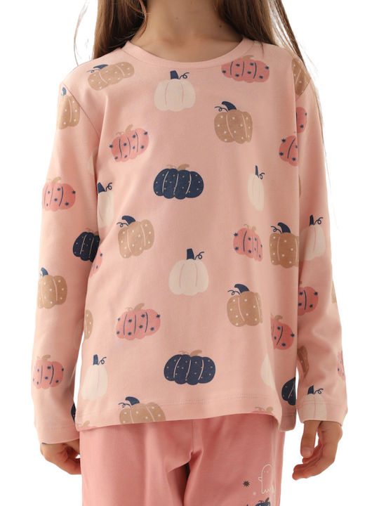 Roly Poly Kinder Schlafanzug Winterlich Rosa