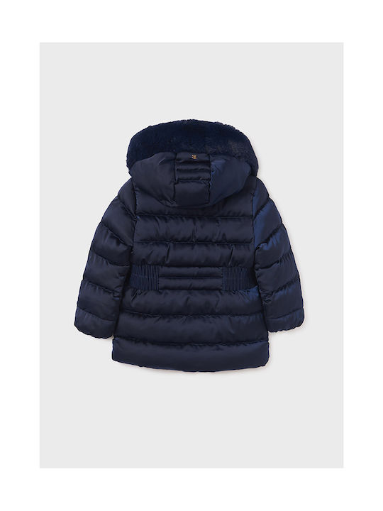 Abel & Lula Girls Navy Blue with Ηood