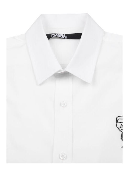 Karl Lagerfeld Men's Shirt Long Sleeve White