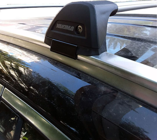 Yakima Aluminum Car Roof Bars for Mercedes-Benz GLC 5D Set with Roof Rack Legs Silver