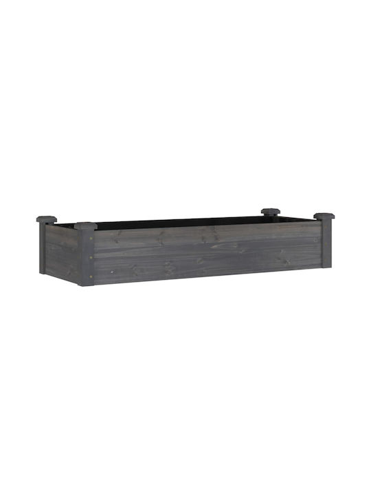 vidaXL Planter Box 120x25cm in Gray Color 364288