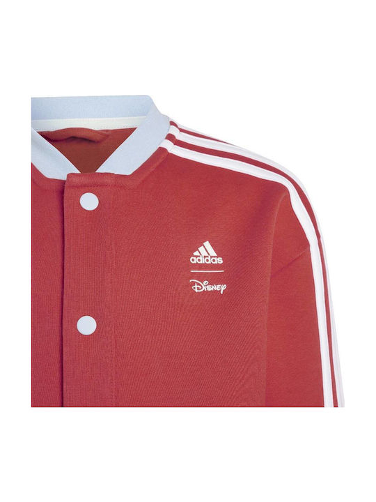 Kids' Sports Jacket Short with Hood Red Lk