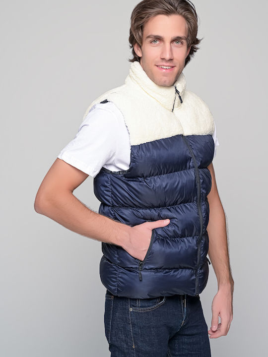 Αμάνικο Μπουφάν Puffer Μπλε