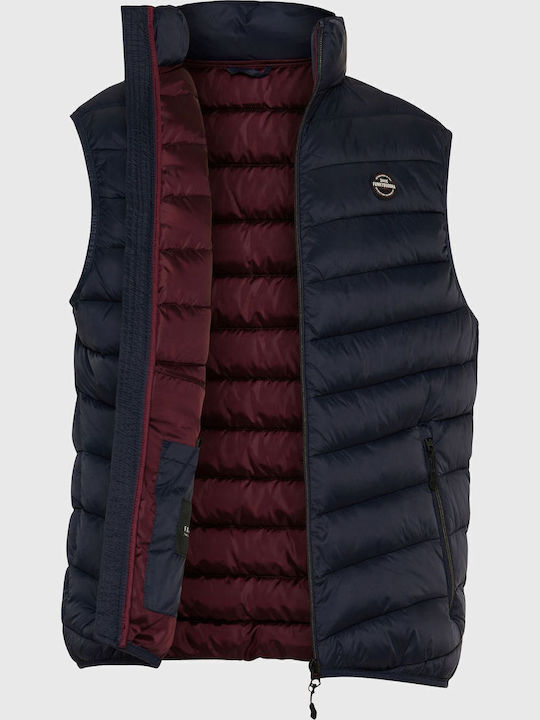 Sleeveless Jacket Puffer Navy Blue