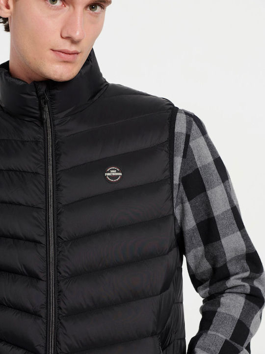 Sleeveless Jacket Puffer Black