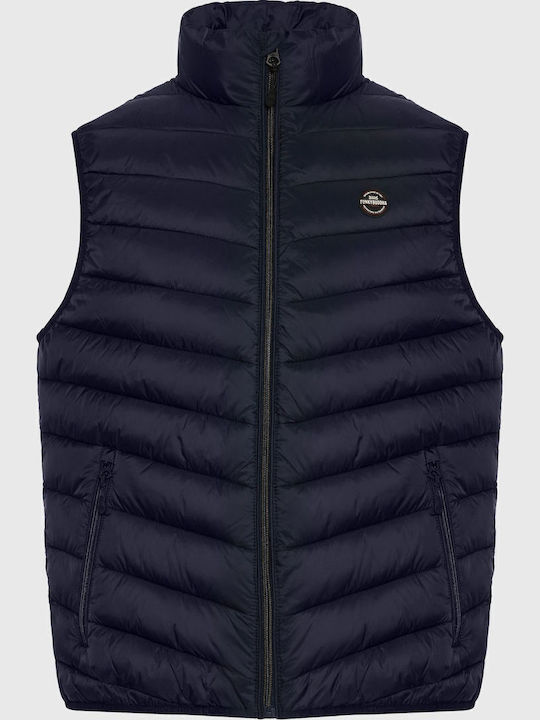 Sleeveless Jacket Puffer Navy Blue