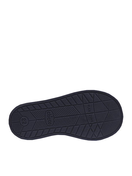 George Anatomice Ghete Copii din Piele cu Velcro Albastru