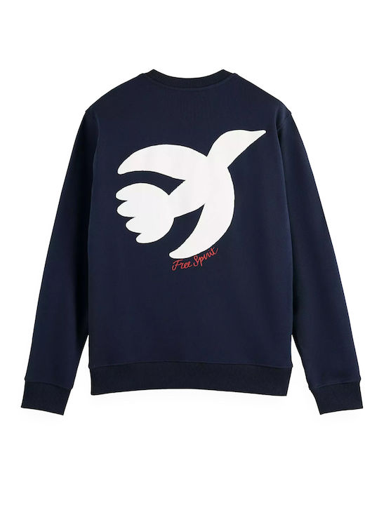 Scotch & Soda Herren Sweatshirt Marineblau