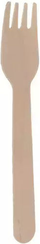 Ruhhy Biodegradable Fork Disposable Wooden 100pcs