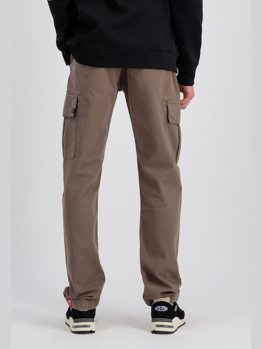 Alpha Industries Herrenhose Cargo Elastisch Braun