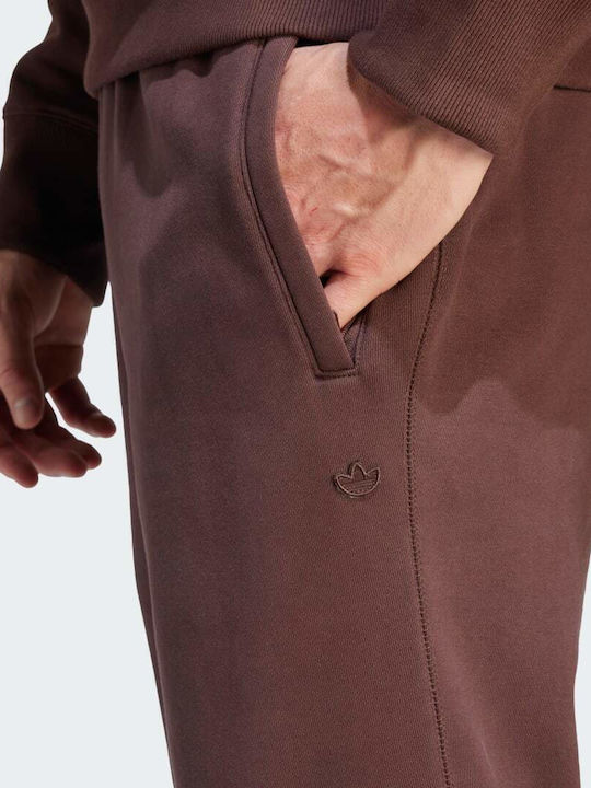 Premium Essentials Sweatpants with Elastic Brown