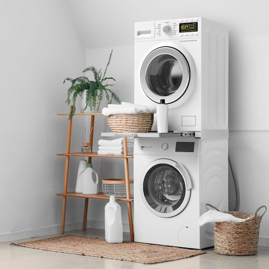 ML-Design 490007338 Ρυθμιζόμενο Συνδετικό Πλυντηρίου/Στεγνωτηρίου από Μέταλλο 60x60εκ.