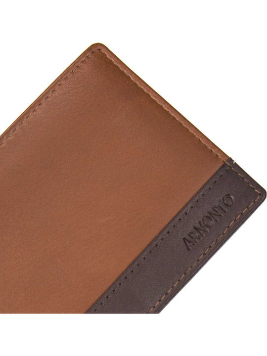 Leder Herren Geldbörse Karten mit RFID Tabac Braun