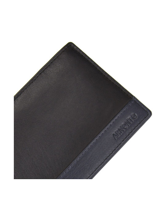 Armodo Кожен Мъжки Портфейл За Карти С RFID Черен