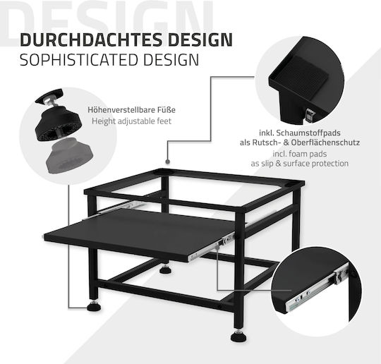 ML-Design 490009416 Einstellbar Basis Für Waschmaschine aus Kunststoff 1Stück