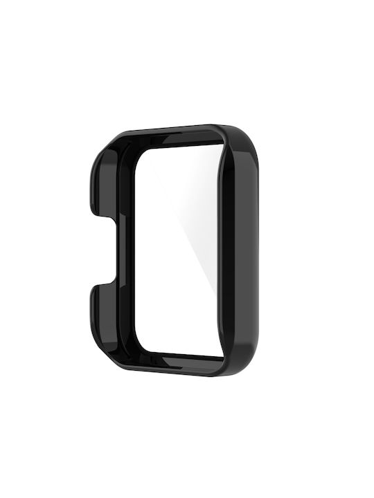 Schutz Plastikhülle mit Glas in Schwarz Farbe für Redmi Watch 2 Lite