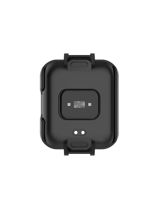 Schutz Plastikhülle mit Glas in Schwarz Farbe für Redmi Watch 2 Lite