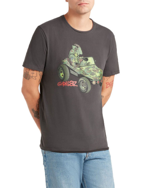 Amplified Gorillaz T-shirt Γκρι Βαμβακερό